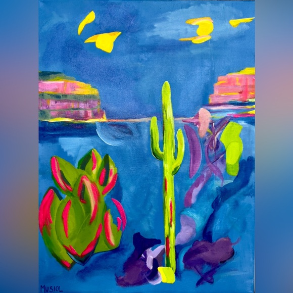 Paintings 2023-2025. New PAINTINGS w/gallery reel. Sized from 32 x 26” to 5 x 5“ - Picture 13 of 17